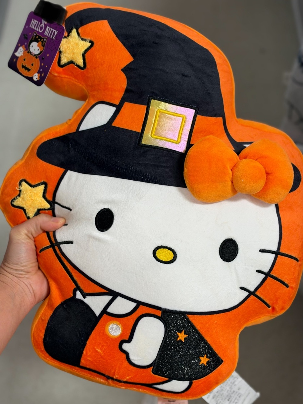 Sanrio Hello Kitty Witchy Kitty Halloween Cloud Pillow